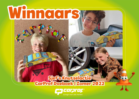 Winnaars Knutselactie LEGO auto